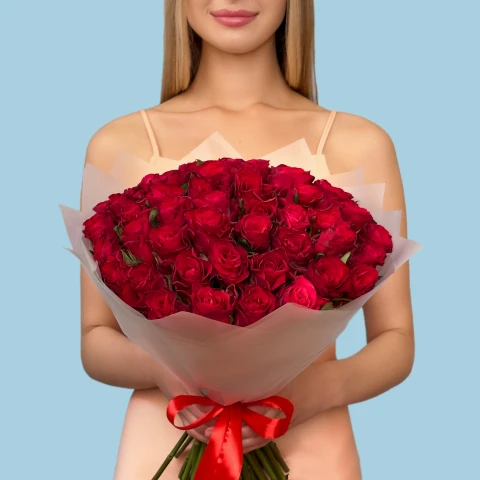 50 Red Roses from Kenya