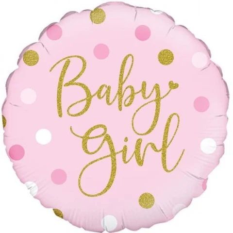 18" Baby Girl Pink Foil Balloon
