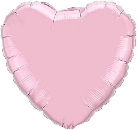 18" Pearl Pink Heart Foil Balloon