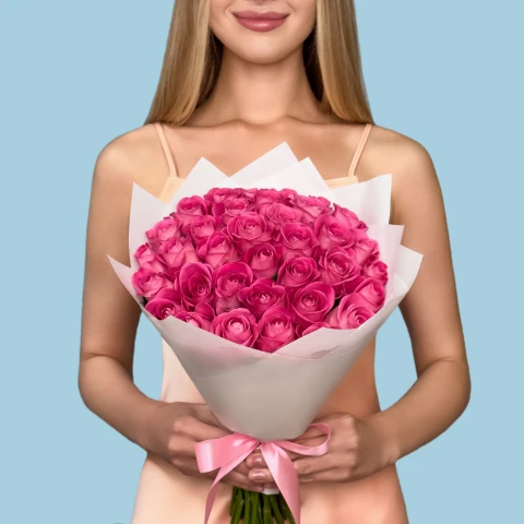 35 Pink Roses from Kenya