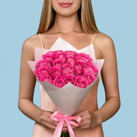 20 Pink Roses from Kenya