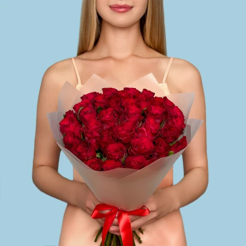 35 Red Roses from Kenya