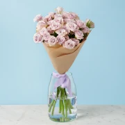 10 Spray Purple Roses - image №2